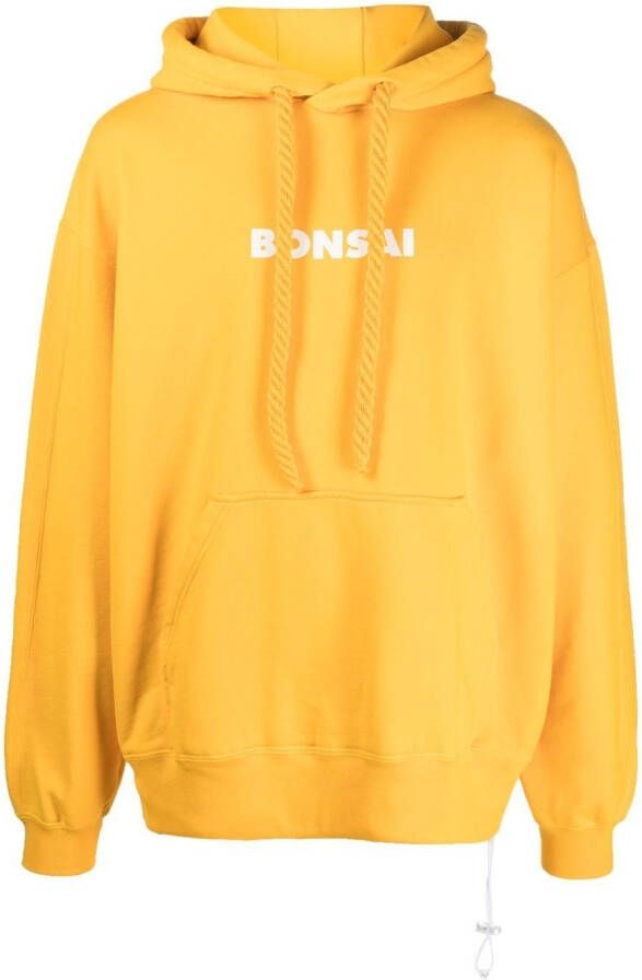 Bonsai Hoodie met logoprint Oranje