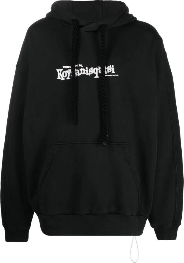 Bonsai Hoodie met logoprint Zwart