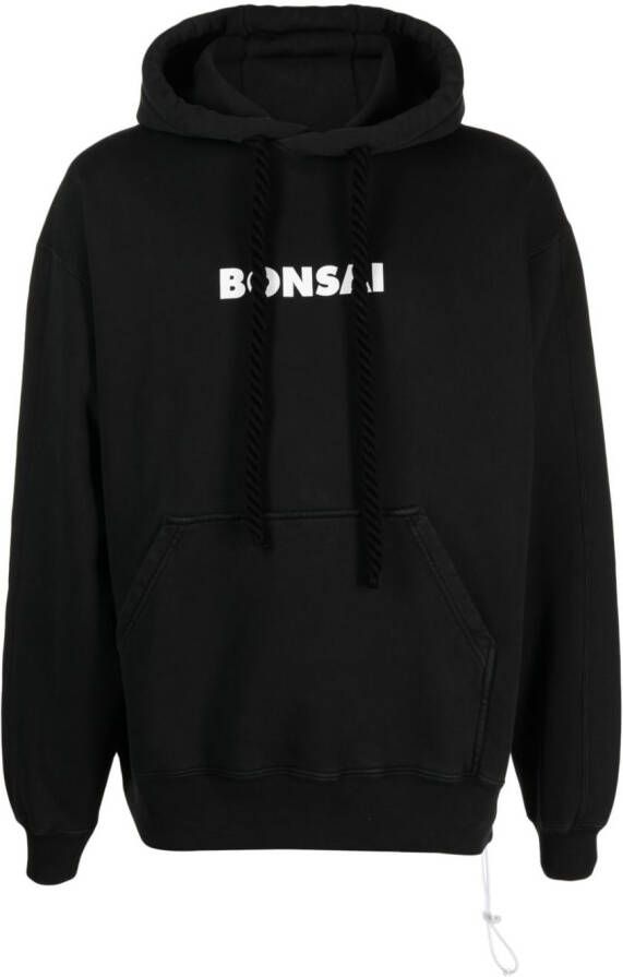 Bonsai Hoodie met logoprint Zwart