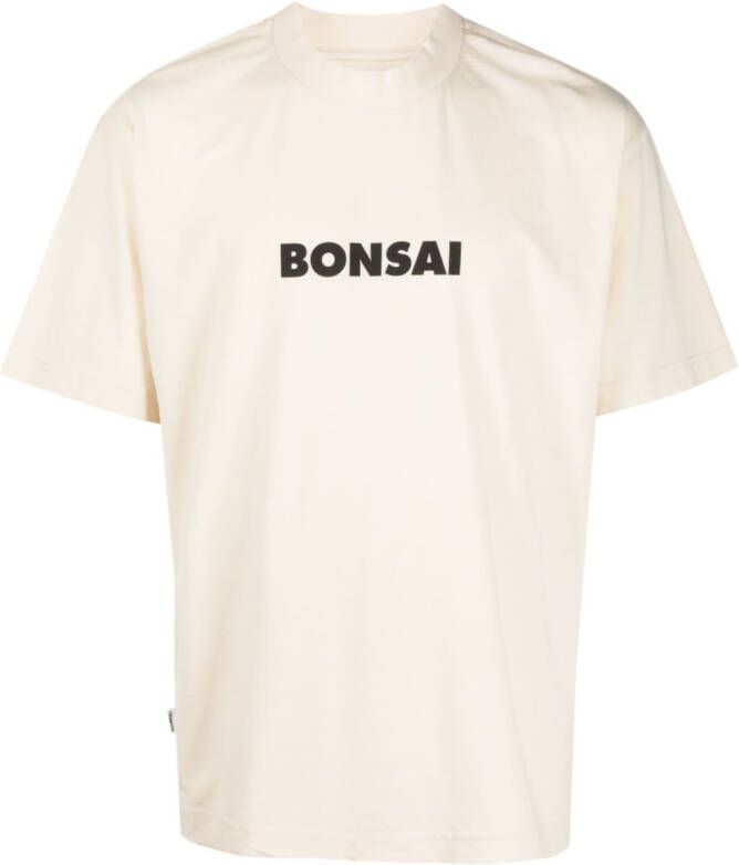 Bonsai T-shirt met logoprint Beige