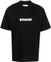 Bonsai T-shirt met logoprint Zwart - Thumbnail 1
