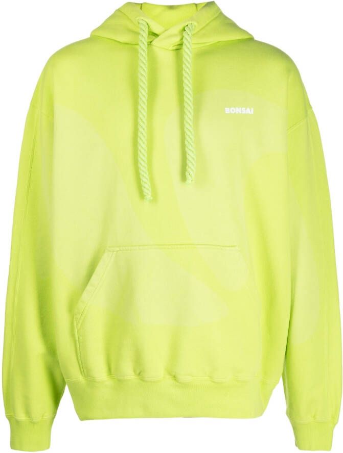 Bonsai Hoodie met logoprint Groen