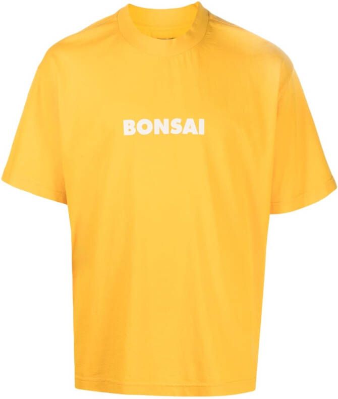 Bonsai T-shirt met logoprint Oranje