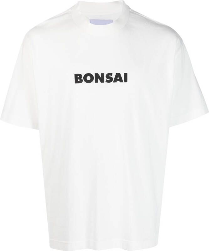 Bonsai T-shirt met logoprint Wit