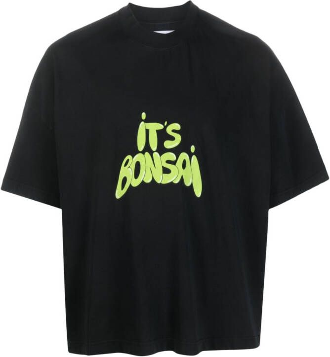 Bonsai T-shirt met logoprint Zwart