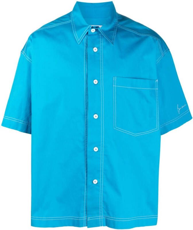 Bonsai Oversized T-shirt Blauw