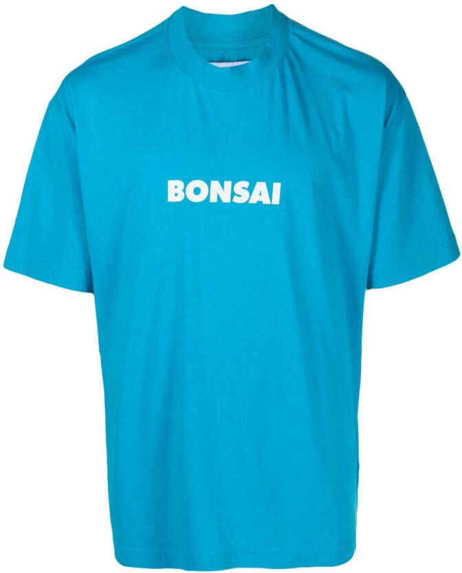 Bonsai T-shirt met logoprint Blauw