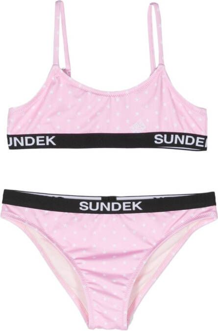 Bonton Bikini met sterrenprint Roze