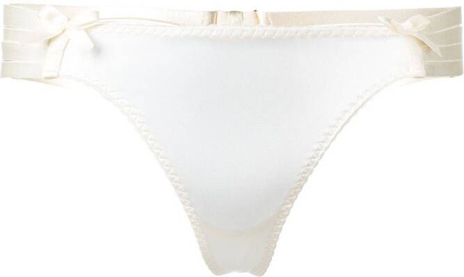 Bordelle adjustable web thong Beige
