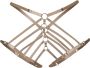 Bordelle Art Deco Ouvert Strap slip Beige - Thumbnail 1