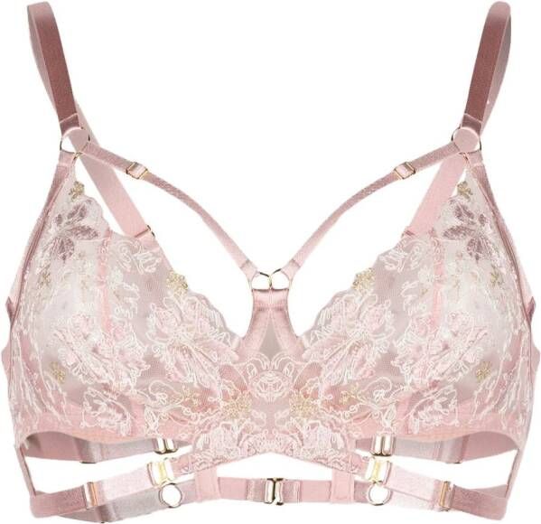 Bordelle Bh met kant Roze