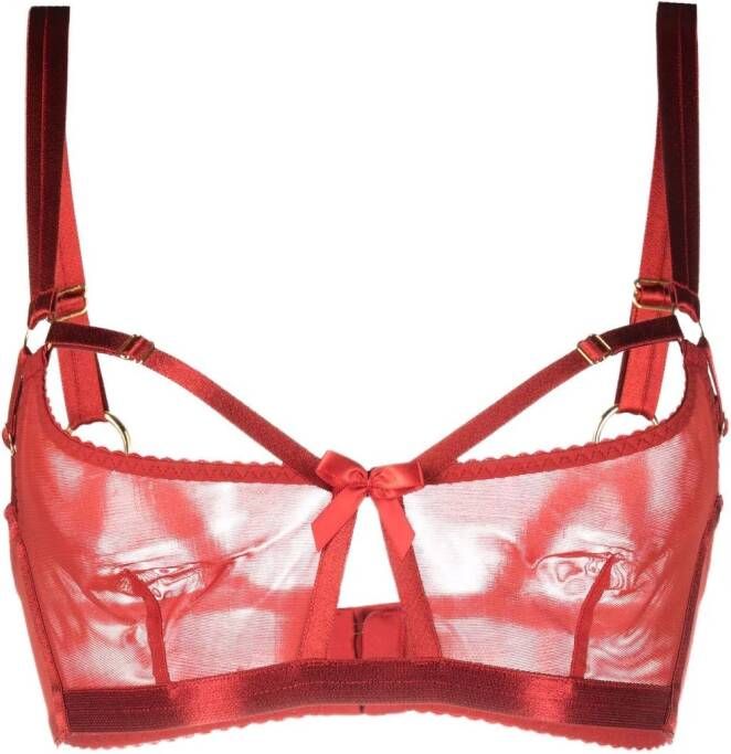 Bordelle Bh met zachte cup Rood
