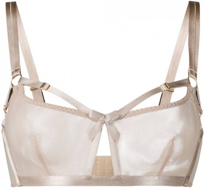 Bordelle Semi-doorzichtige bh Beige