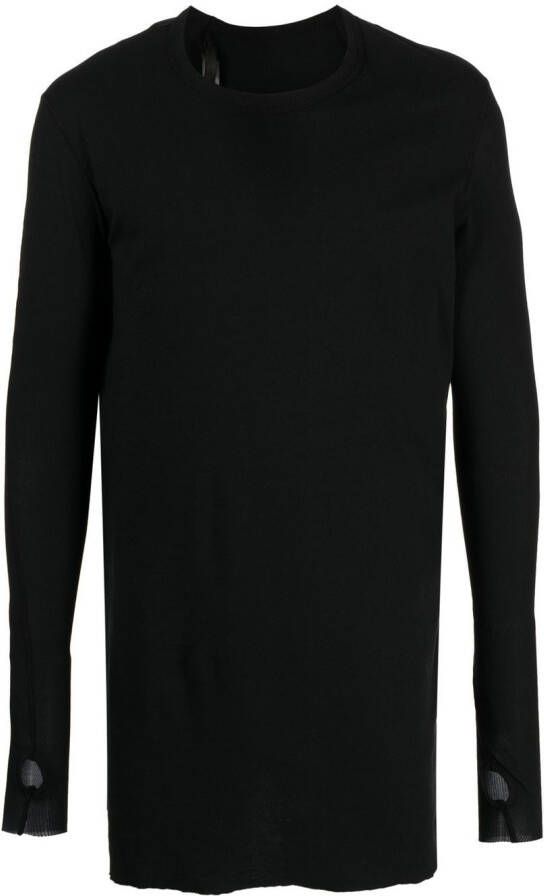 Boris Bidjan Saberi T-shirt met lange mouwen Zwart