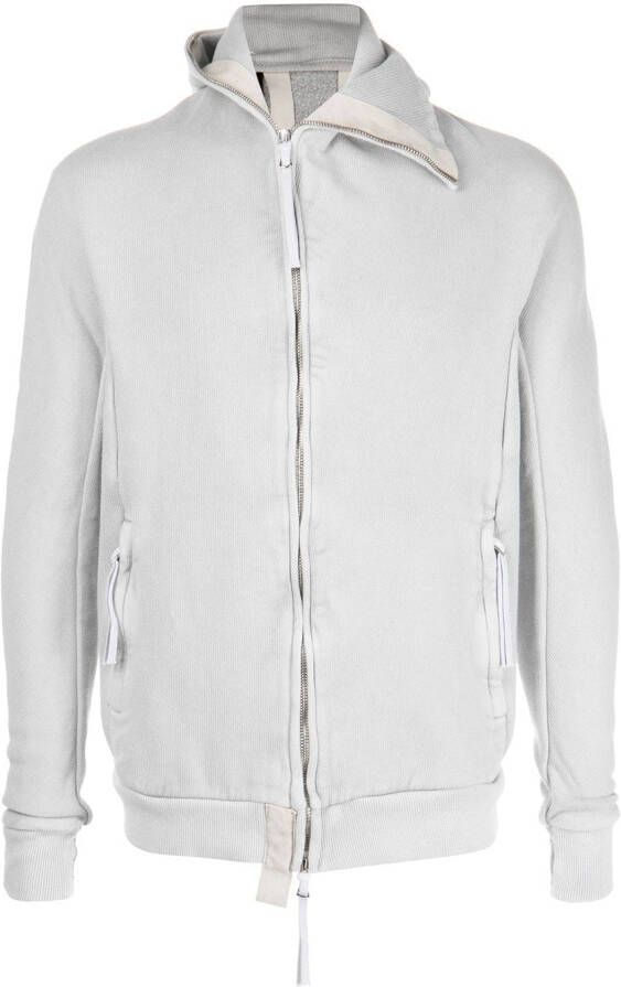 Boris Bidjan Saberi Hoodie met rits Grijs