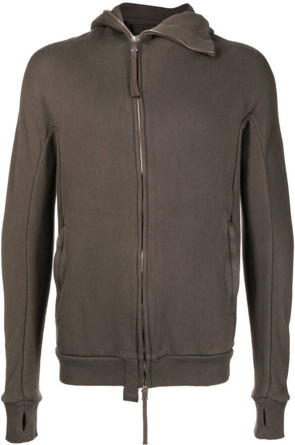 Boris Bidjan Saberi Hoodie met rits Groen