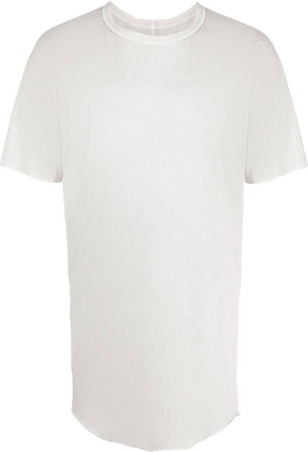 Boris Bidjan Saberi T-shirt met veters Grijs