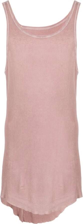Boris Bidjan Saberi Tanktop met applicatie Roze