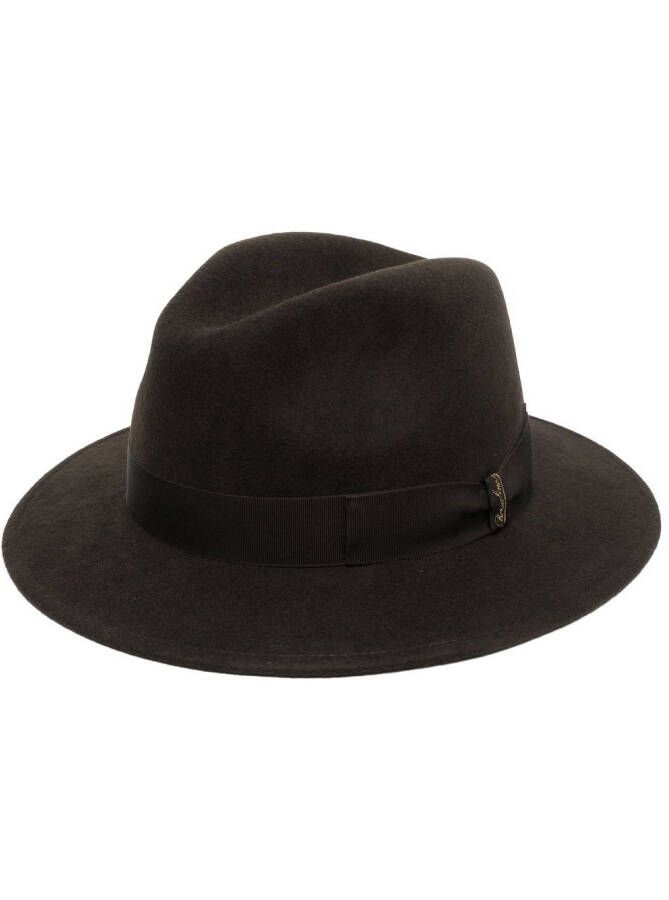 Borsalino Fedora hoed Bruin