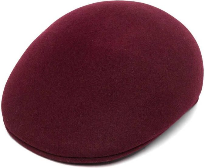 Borsalino Pet met afwerking van vilt Rood