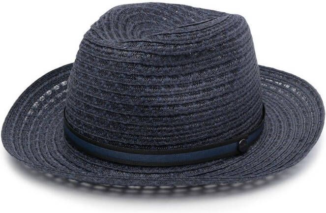 Borsalino Geweven hoed Blauw