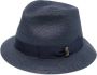 Borsalino Geweven hoed Blauw - Thumbnail 1