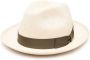 Borsalino Hoed met lint Beige - Thumbnail 1