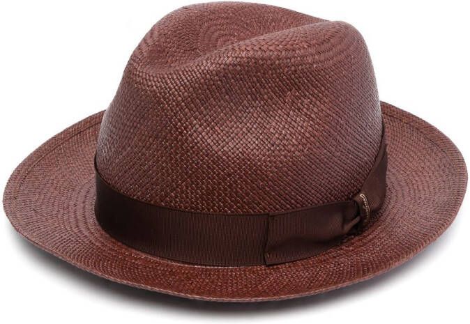 Borsalino Panama hoed Bruin