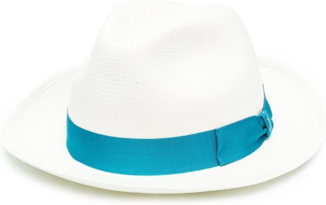 Borsalino Stro hoed Wit