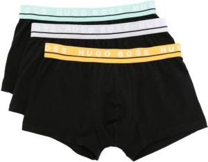 BOSS 3-pack boxershorts met logo Zwart