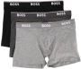 BOSS 3-pack boxershorts met logoband Grijs - Thumbnail 1