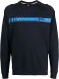 BOSS Sweater met logoprint Blauw - Thumbnail 1
