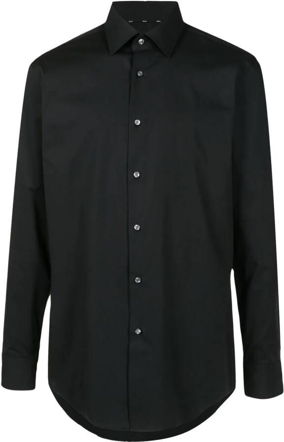 BOSS Button-down overhemd Zwart