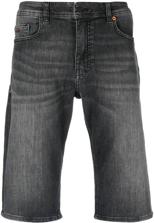 BOSS Denim shorts Grijs