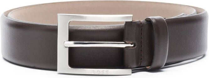 BOSS Gespriem met gegraveerd logo Bruin