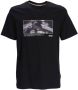 BOSS T-shirt met grafische print Zwart - Thumbnail 1