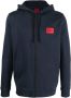 HUGO Hoodie met logopatch Blauw - Thumbnail 1