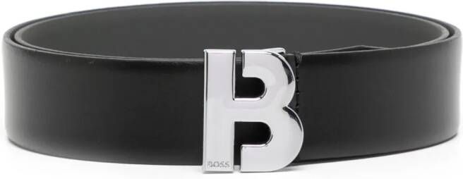 BOSS Riem met logogesp Zwart