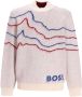 BOSS Intarsia trui Beige - Thumbnail 1