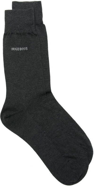 BOSS Intarsia sokken Zwart