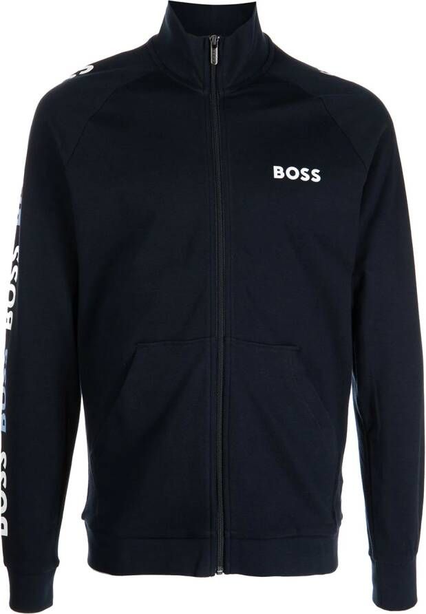 BOSS Jack met logoprint Blauw