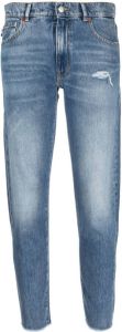 BOSS Jeans met toelopende pijpen 425 BLUE
