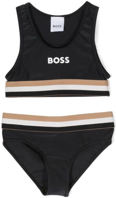 BOSS Kidswear Bikini met ronde hals Zwart