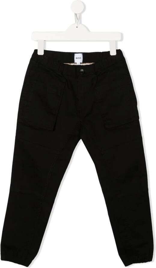 BOSS Kidswear Cargo broek Zwart