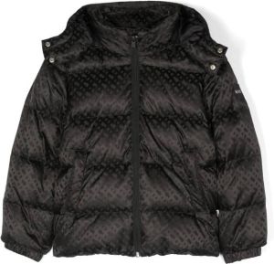 BOSS Kidswear Donsjack met capuchon Zwart