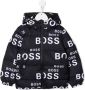BOSS Kidswear Donsjack met logoprint Zwart - Thumbnail 1