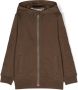 BOSS Kidswear Hoodie met logo-reliëf Bruin - Thumbnail 1
