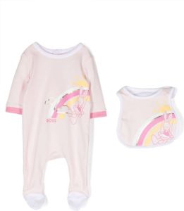 BOSS Kidswear Pyjama met print Roze