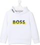 BOSS Kidswear Hoodie met logoprint Wit - Thumbnail 1