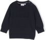 BOSS Kidswear Sweaterjurk met logo-reliëf Blauw - Thumbnail 1